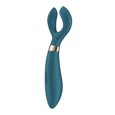 Satisfyer Endless Fun Battery Series Blue - многофункциональный вибратор синий (мятая упаковка) - фото
