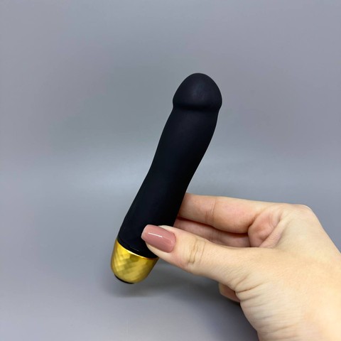 Dorcel Mini Must Gold - реалистичный мини-вибратор (12,5 см) - фото