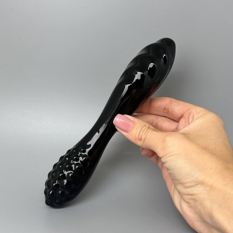 Скляний ділдо Satisfyer Dazzling Crystal 1 (Black) - фото