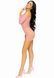 Платье ажурное в сердечках Leg Avenue Heart net mini dress OS Pink