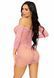 Платье ажурное в сердечках Leg Avenue Heart net mini dress OS Pink
