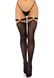 Панхохи Leg Avenue Thigh highs with garter top Black One Size - фото товару