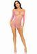 Платье ажурное в сердечках Leg Avenue Heart net mini dress OS Pink