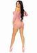 Платье ажурное в сердечках Leg Avenue Heart net mini dress OS Pink