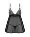 Сорочка та трусики Obsessive Blomentis babydoll & thong M/L
