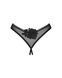 Трусики с доступом Obsessive Latinesa crotchless thong XS/S черные