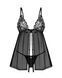 Сорочка та трусики Obsessive Blomentis babydoll & thong M/L