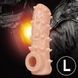 Насадка на пеніс з отвором для мошонки Kokos Nude Sleeve NS 006-L - фото товару
