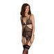 Корсет з підв'язками і трусики Passion AMBERLY CORSET black S/M