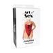 Лакированное боди Art of Sex Josephine красное L