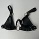 Ліф із натуральної шкіри Feral Feelings Bikini Top Black