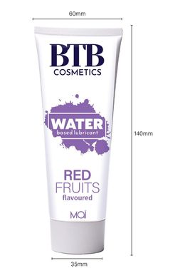 BTB FLAVORED - змазка на водній основі RED FRUITS 100 мл - фото