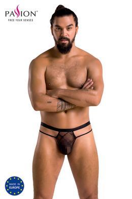 Трусики чоловічі Passion 029 THONG COLLIN black S/M чорні
