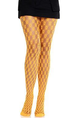 Колготки Leg Avenue Eyelet Net Tights Neon Orange One Size - фото
