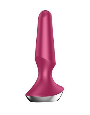 Анальная смарт-вибропробка Satisfyer Plug-ilicious 2 Berry 3 см - фото