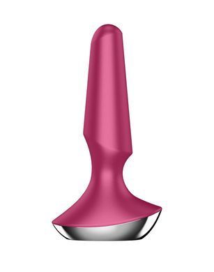Анальная смарт-вибропробка Satisfyer Plug-ilicious 2 Berry 3 см - фото