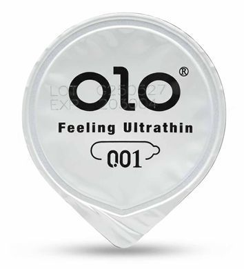 Презервативи Olo 0.01 BLACK (10 шт) ультратонкі з ароматом ванілі - фото