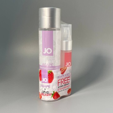 Набор System JO GWP Agape (120 мл) + Oral Delight Strawberry (30 мл)