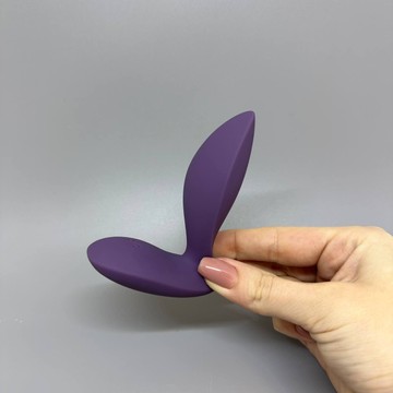 Анальная смарт-вибропробка Satisfyer Power Plug фиолетовая - 3 см - фото