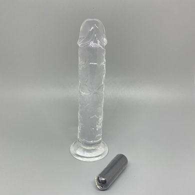 Фаллоимитатор ADDICTION Crystal Vertical Dong 7” (17,8 см) - фото