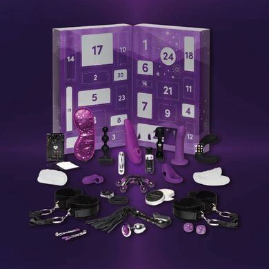 Адвент календар WOMANIZER Lovehoney Couple's Advent Calendar 2023 фіолетовий - 24 предмети