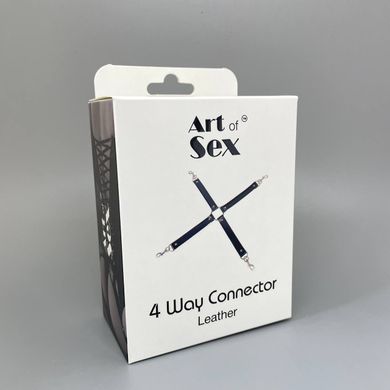 БДСМ набор для фиксации крестовина Art of Sex 4 Way Connector черный - фото