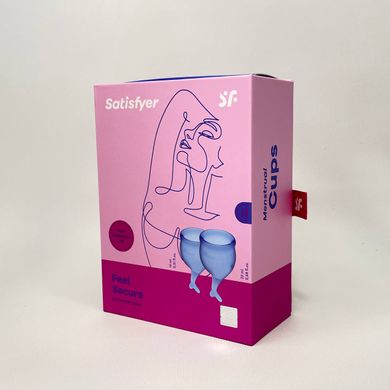 Набір менструальних чаш Satisfyer Feel Secure (dark blue) - фото