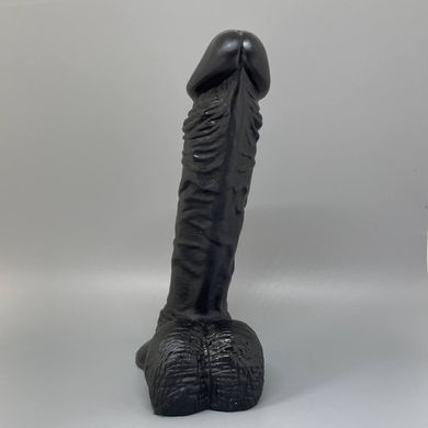 Черный рельефный фаллоимитатор Real Body Real Bruce (23 см) - фото