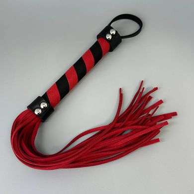 Флогер із замші Bad Kitty whip червоний з чорним - фото