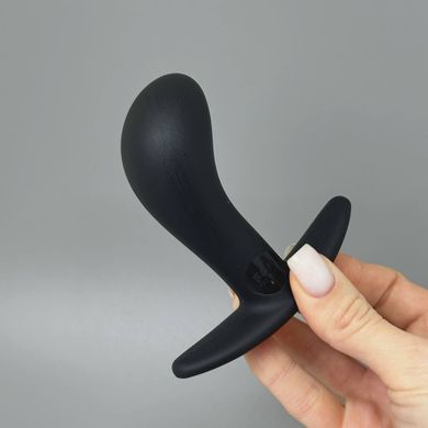 Fun Factory Bootie - силиконовая анальная пробка черная (3,5 см) - фото