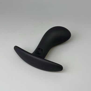 Fun Factory Bootie - силиконовая анальная пробка черная (3,5 см) - фото
