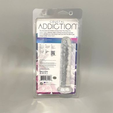 Фаллоимитатор ADDICTION Crystal Vertical Dong 7&rdquo; (17,8 см) - фото