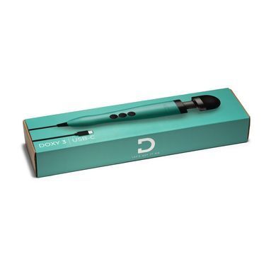 Вібромасажер DOXY 3 USB-C Massager Turquoise бірюзовий - фото