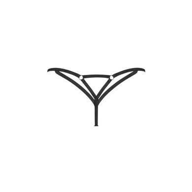 Трусики Obsessive Euridia thong XL/2XL черные