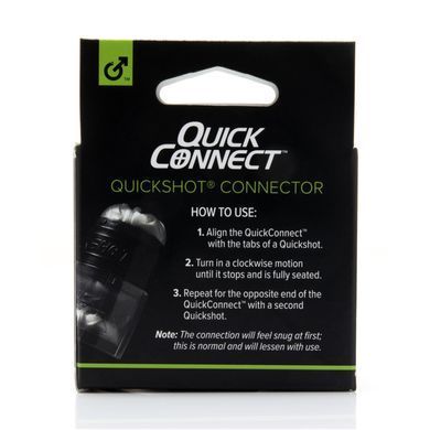 Адаптер для мастурбаторов Fleshlight Quickshot Quick Connect, Прозрачный