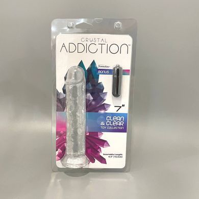 Фаллоимитатор ADDICTION Crystal Vertical Dong 7&rdquo; (17,8 см) - фото