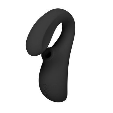 LELO Enigma WAVE Black - вакуумний вібратор чорний - фото