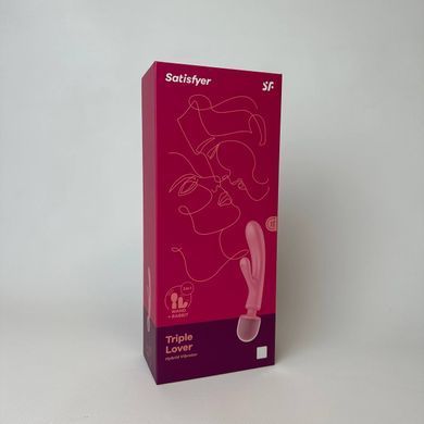 Вибратор-кролик + вибромассажер Satisfyer Triple Lover Pink - фото
