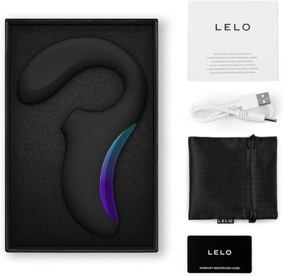 LELO Enigma WAVE Black - вакуумний вібратор чорний - фото