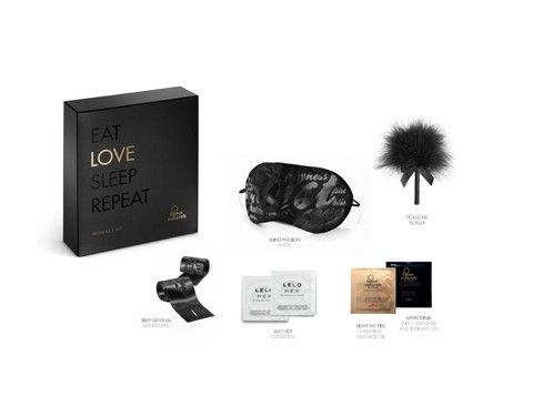 Подарочный БДСМ набор Bijoux Indiscrets INTIMACY LOVE (black) - фото