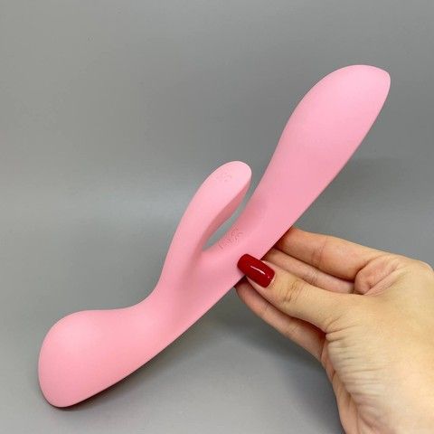 Satisfyer Triple Oh Pink - вібратор-кролик та вібромасажер 2в1 (м'яте паковання) - фото