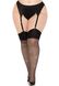 Панхохи Leg Avenue Wide Top Rhinestone Sheer Stockings Black 1X/2X - фото товару