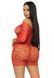 Сукня ажурна у сердечках Leg Avenue Heart net mini dress OS Red