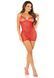 Сорочка Leg Avenue Mini Heart Trimmmed Net Chemise Red One Size