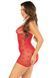 Сорочка Leg Avenue Mini Heart Trimmmed Net Chemise Red One Size