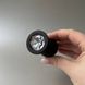 Силіконова анальна пробка чорна з кристалом (3,5 см) - фото товару