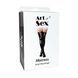 Лаковані панчохи зі шнурівкою Art of Sex Mistress червоні S