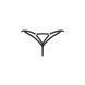 Трусики Obsessive Euridia thong XL/2XL черные