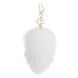 Анальная пробка с хвостиком 2,2 см LOCKINK SEVANDA White Bunny-Tail Anal Rose-shape Plug