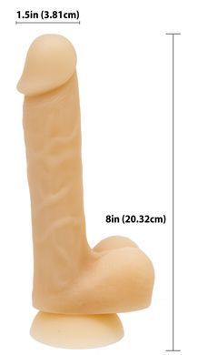 Фалоімітатор ADDICTION DAVID 8" Bendable Silicone Dong (20,3 см) - фото